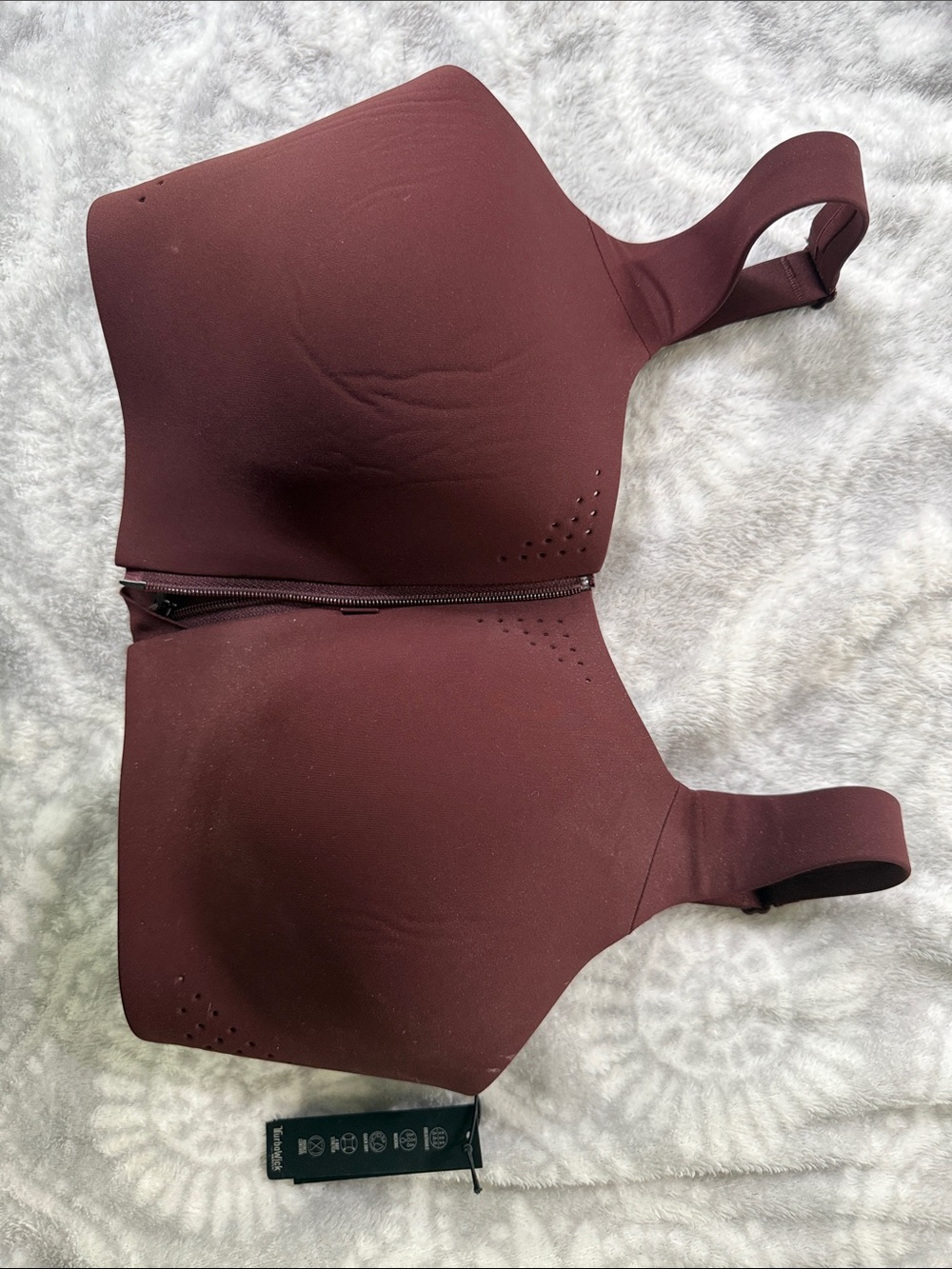 Victoria’s Secret Front-Zip Wireless Sports Bra - Wine